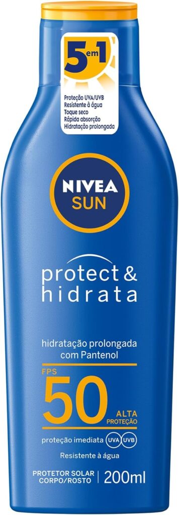 Nivea Sun Protect Hidrata FPS50 - Os 10 Melhores Protetores Solares de 2025 - Proteja Sua Pele com Eficiência e Conforto
